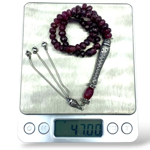 سبحة الياقوت الأفريقي - الطبيعي