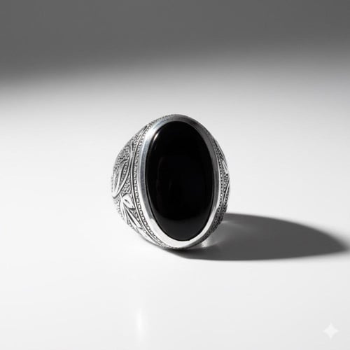 خاتم البرتاش بالعقيق الكبدي وبصياغة حجازية 0077