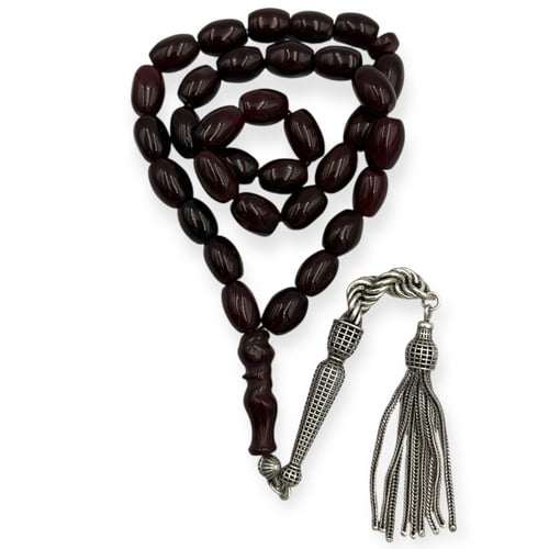 سبحة العقيق اليمني الكبدي