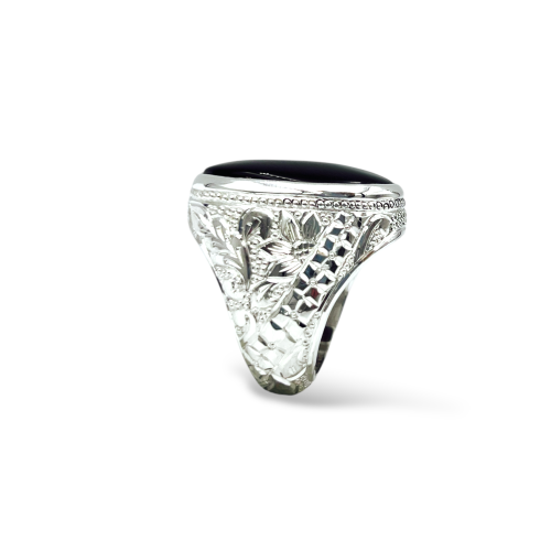 خاتم البرتاش بالعقيق الكبدي وبصياغة حجازية 00115