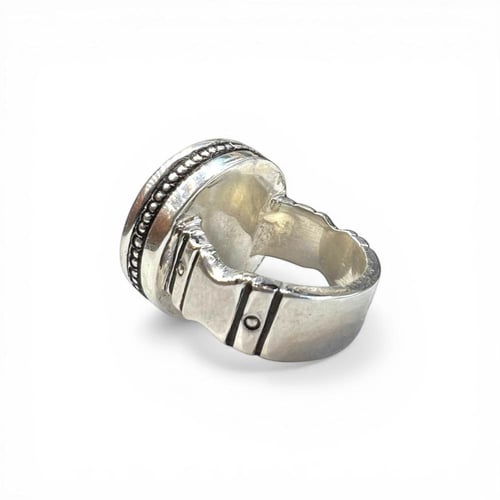 خاتم العقيق الأسود ملكي حجازي