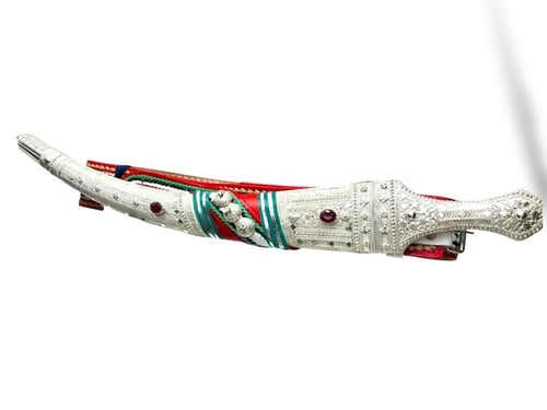 جنبية الذريع المحبب مطعمه بالياقوت الأفريقي 50 سم