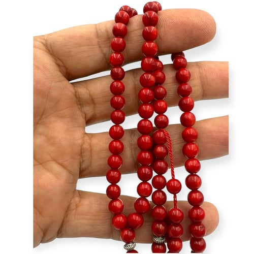 سبحة المرجان الطبيعي 99 خرزة