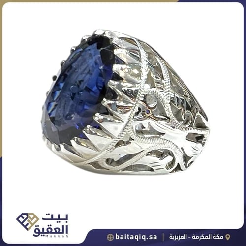 خاتم زفير أفريقي بصياغة يدوية حجازية منشار