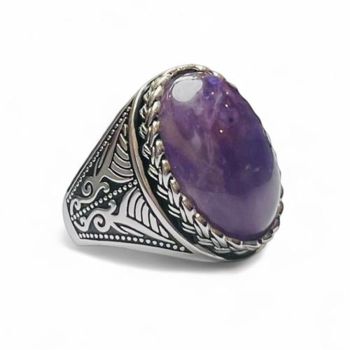 خاتم الجمشت الافريقي بصياغة فاخرة