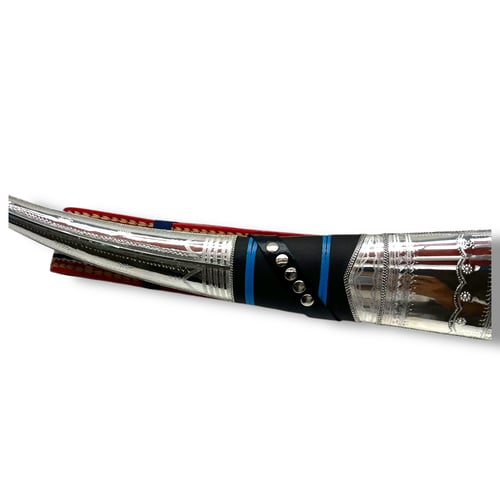 جنبية الذريع الملساء كامل بالفضة الخالص 60 سم