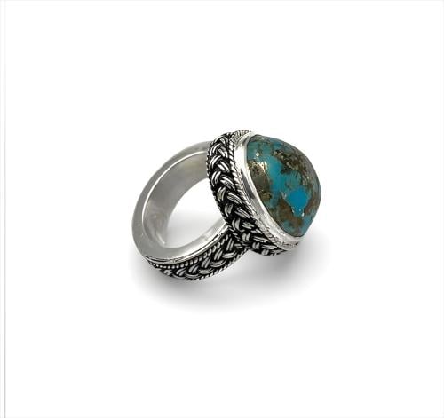 خاتم فيروز نيشابوري بصياغة نجرانية سلك ظفيرة