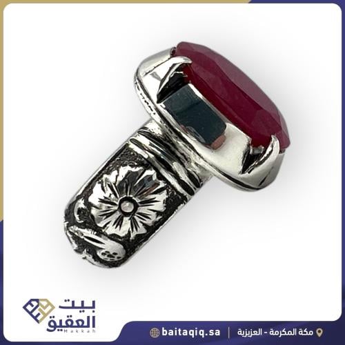 خاتم تفصيل حسب الطلب صياغة حجازي برتاش من الياقوت...