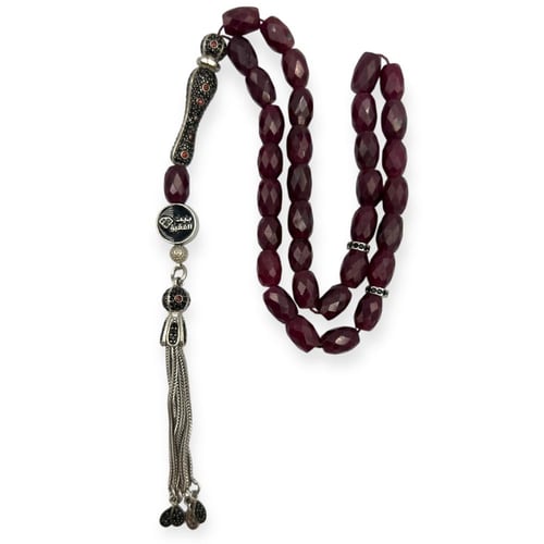 سبحة الياقوت الأفريقي بقصة الماسية برميلي العدد 33...