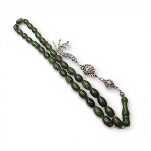 سبحة العقيق اليمني الأخضر