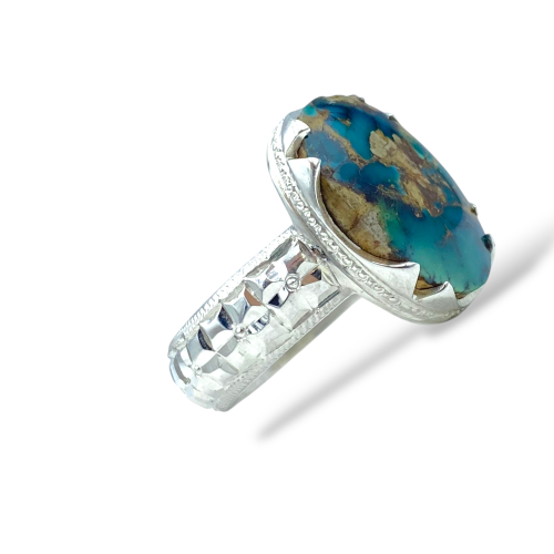 خاتم البرتاش الملكي بالعقيق اليمني الخرائطي وبصياغ...