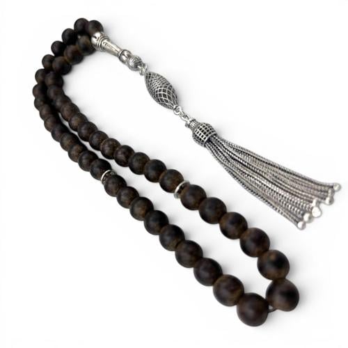 سبحة العود الكمبودي الأزرق الطبيعي