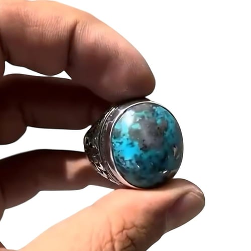 خاتم الفيروز النيشابوري بصياغة حجازية برتاش