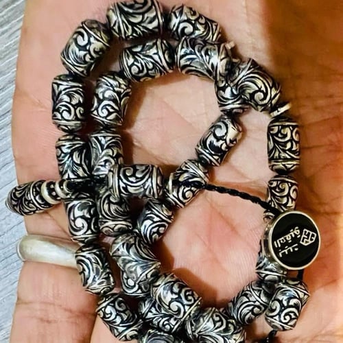 سبحة البرتاش من الفضة الخالصة