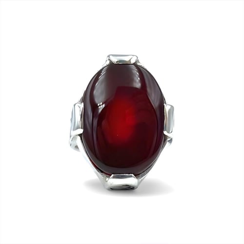 خاتم العقيق الكبدي بصياغة حجازية نجفيه 001061