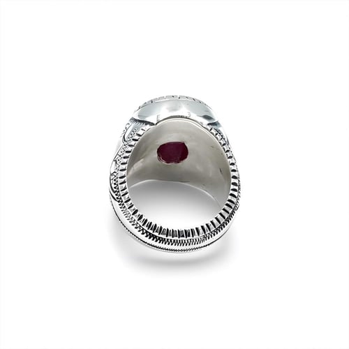 خاتم الياقوت الأفريقي بصياغة حجازية برتاش