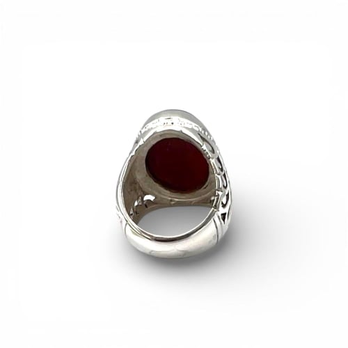 خاتم تفصيل حسب الطلب صياغة حجازي برتاش-عقيق يمني ك...