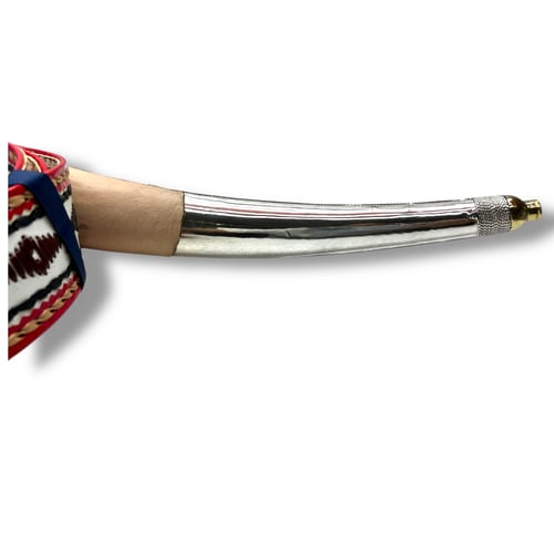 جنبية الذريع الملساء كامل بالفضة الخالص 60 سم