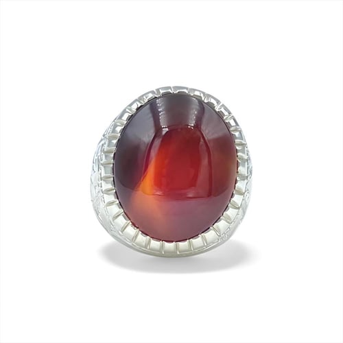 خاتم العقيق الكرزي 001056