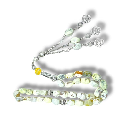 طقم خاتم وسبحة وكبك فضة