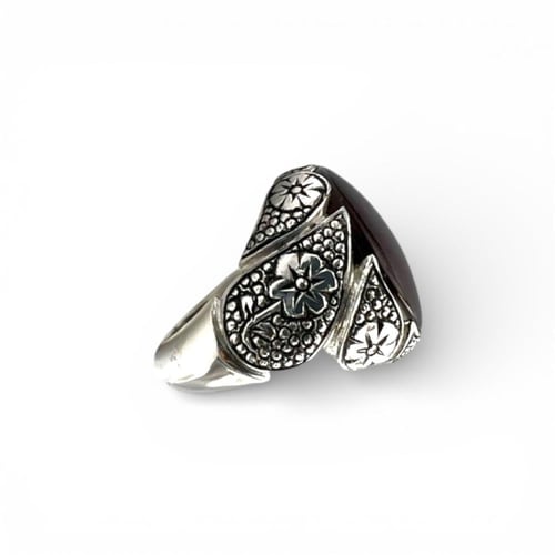 خاتم تفصيل حسب الطلب صياغة حجازي برتاش-عقيق يمني ك...