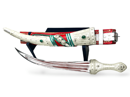 جنبية الذريع المحبب مطعمه بالزمرد الأفريقي 50 سم