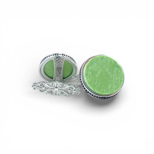 طقم خاتم وكبك فضة