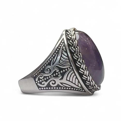 خاتم الجمشت الافريقي بصياغة فاخرة