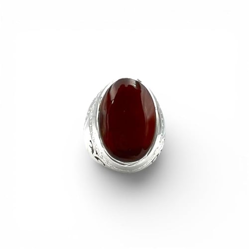 خاتم تفصيل حسب الطلب صياغة حجازي برتاش-عقيق يمني ك...