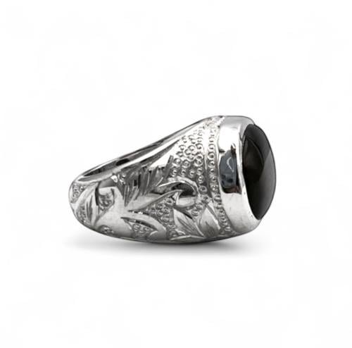 خاتم البرتاش بالعقيق الكبدي وبصياغة حجازية 0011