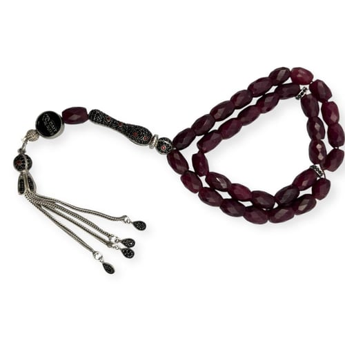 سبحة الياقوت الأفريقي بقصة الماسية برميلي العدد 33...