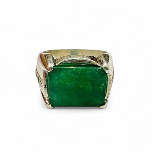 طلب خاص خاتم الزمرد الأفريقي بصياغة حجازية ملكية