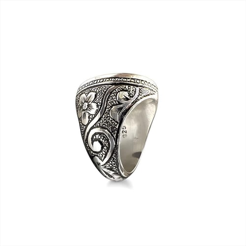 خاتم عقيق يمني بصياغة حجازية برتاش