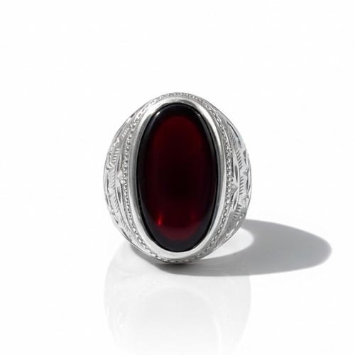 خاتم البرتاش بالعقيق الكبدي وبصياغة حجازية 0099