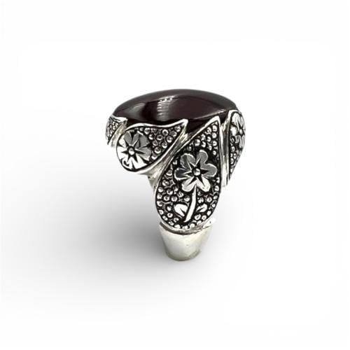 خاتم تفصيل حسب الطلب صياغة حجازي برتاش-عقيق يمني ك...