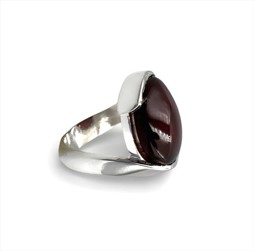 خاتم العقيق الكبدي صقل احترافي شغل حجازي يدوي بالك...