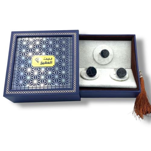 طقم خاتم وكبك من الفضة