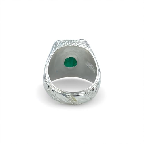 خاتم الزمرد الأفريقي بصياغة البرتاش 001044