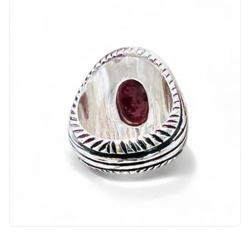 خاتم العقيق الكبدي بصياغة حجازية