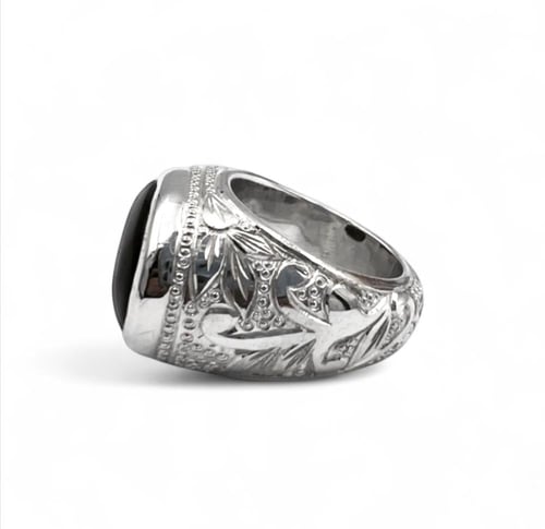 خاتم البرتاش بالعقيق الكبدي وبصياغة حجازية 0011