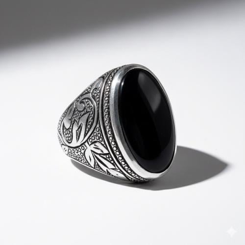 خاتم البرتاش بالعقيق الكبدي وبصياغة حجازية 0077