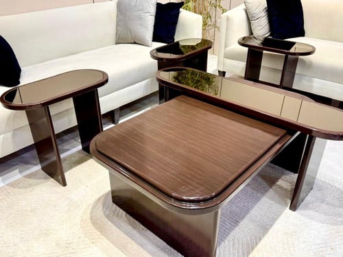 طاوله مزدوج مع 4 خدمه