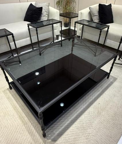 طقم طاولات حديد ٧ قطع