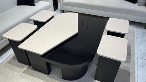 طاوله مزدوج مع اربع خدمات