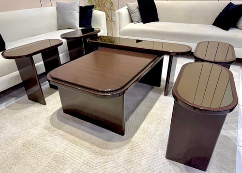 طاوله مزدوج مع 4 خدمه