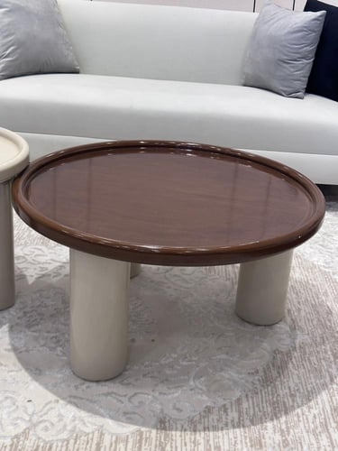 طاولات خشب تعتيق متداخله (قطعتين )