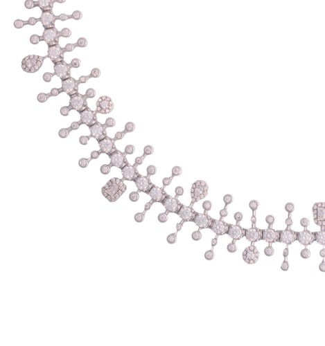 اساور انسيابية مطلي مرصّع بالزركون اللامع، بتصميم...