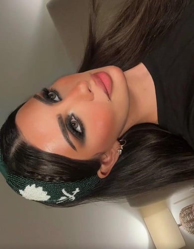 طوق شعر سعودية بالشك اليدوي