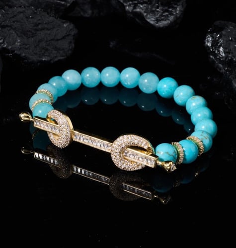 لون المعدن ذهبي - مقاس cm 18 (L-xl) … سوارة فاخرة...