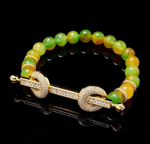 لون المعدن ذهبي - مقاس cm 18 (L-xl) … سوارة فاخرة...